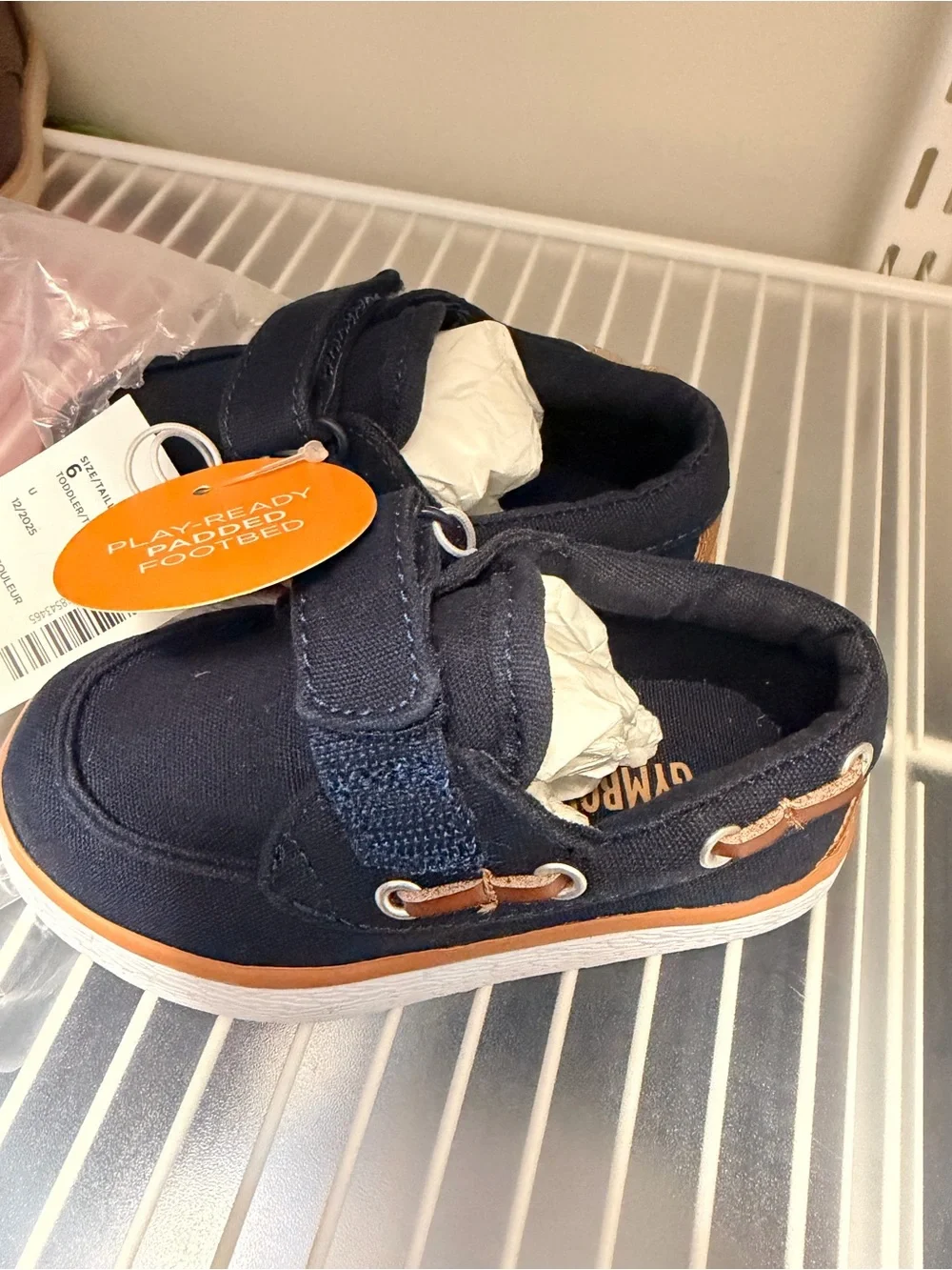 NWT- Gymboree Navy Canvas Slip-On Shoes 6T